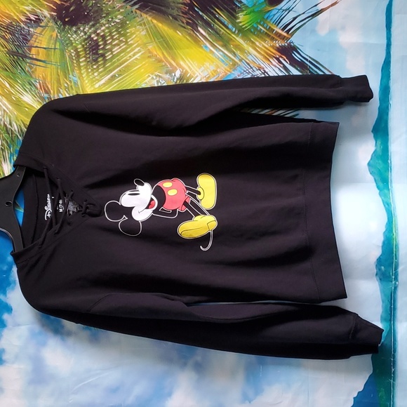 Disney Tops - Disney Mickey Mouse Long sleeves sweat women's size M(7-9)